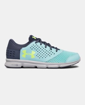 Best Seller Girls' Grade School UA Micro G® Rave Running Shoes 1 Color $54.99