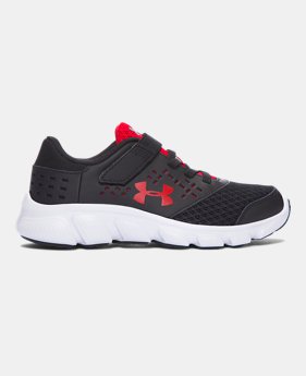 UA Micro G® Rave - Chaussures de course à fermeture réglable préscolaires pour garçon $44.99
