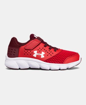 Boys‘ Pre-School UA Micro G® Rave Adjustable Closure Running Shoes 1 Color $44.99