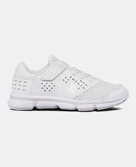 Girls' Pre-School UA Rave Adjustable Closure Running Shoes 1 Color $47.99