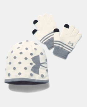 Girls' UA Beanie & Glove Combo Pack 2 Colors $34.99