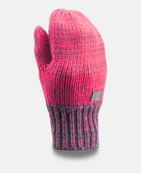 Girls' UA Shimmer Knit Mittens 1 Color $11.99 to $14.99