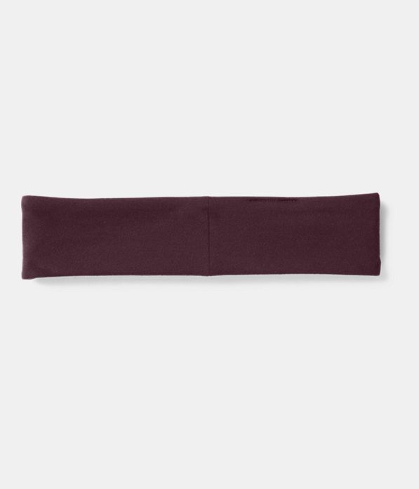 Women's UA Studio Performance Headband, RAISIN RED,