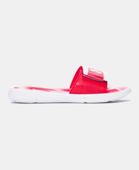 Boys' UA Ignite Banshee III Slides 1 Color $23.99