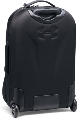 ua checked rolling suitcase