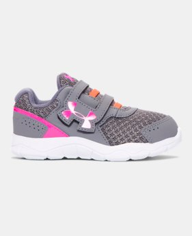 Girls' Infant UA Engage 3 Adjustable Closure Shoes 1 Color $39.99