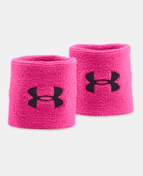 New Arrival Men's UA Power In Pink® Performance Wristbands 1 Color $7.99