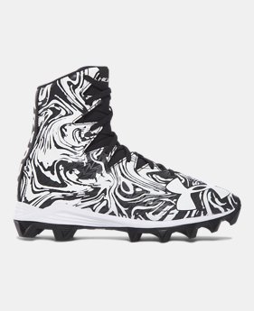 Boys' UA Highlight Lux Jr. Rubber Molded Football Cleats 3 Colors Available $32.99 to $41.24