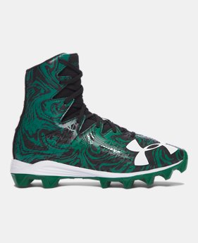 Boys' UA Highlight Lux Jr. Rubber Molded Football Cleats $54.99