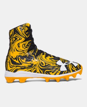 Boys' UA Highlight Lux Jr. Rubber Molded Football Cleats $54.99