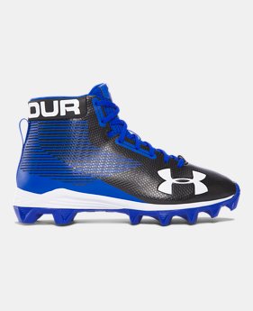 Boys' UA Hammer™ Mid Rubber Molded Jr. Football Cleats $44.99