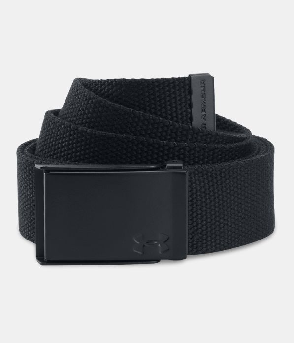 Women's UA Solid Webbing Belt, Black ,
