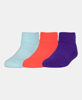 Kids' Toddler UA ArmourGrip™ Low Cut Socks – 3-Pack 1 Color $9.99