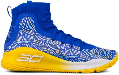 curry 4 blue and yellow