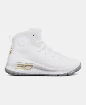 Pre-School UA Curry 4 Mid Basketball Shoes 1 Color $79.99