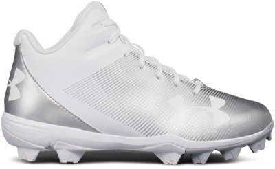 all white under armour baseball cleats