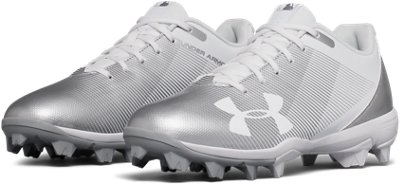 boys white baseball cleats