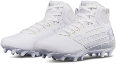 Under Armour UA Banshee Mid MC Lax Mens Lacrosse Cleats Football White Size 12 for sale online 