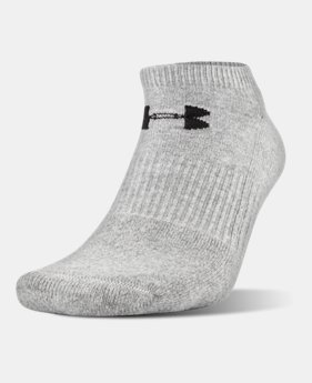 UA Charged Cotton® 2.0 No Show Socks – 6-Pack 3 Colors Available $29.99