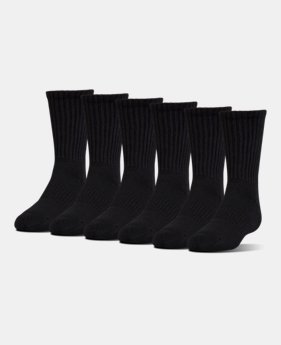Best Seller UA Charged Cotton® 2.0 Crew Socks – 6-Pack 1 Color $19.99