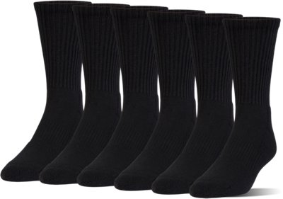 under armour charged cotton crew socks