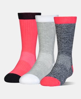 Kids' UA NEXT Statement 3.0 Crew Socks 3-Pack 1 Color $19
