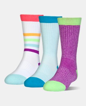 Kids' UA NEXT Statement 3.0 Crew Socks 3-Pack 1 Color $19
