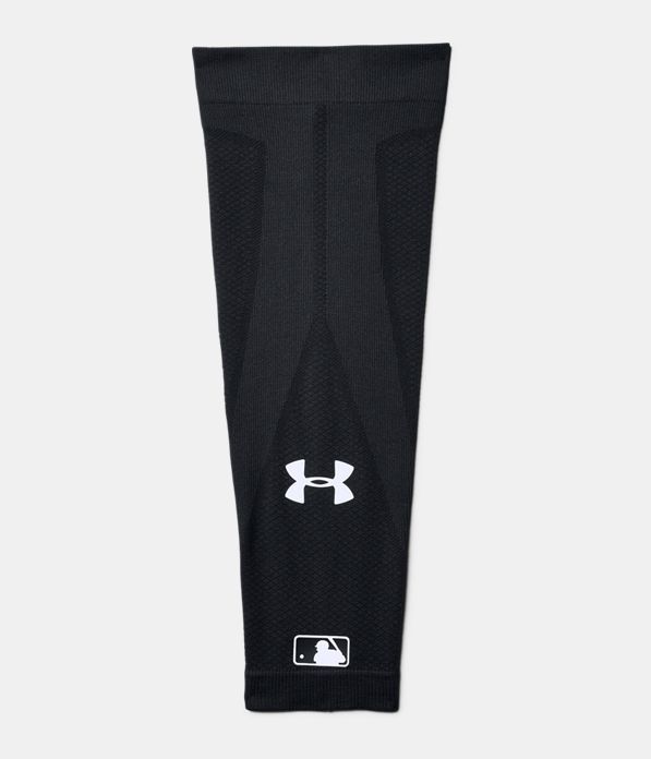 Men's MLB Armour Knit Baseball Sleeve, Black ,