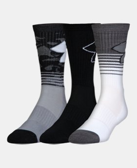 Boys' SC30 Phenom 2.0 Crew Socks – 3-Pack 1 Color Available $19