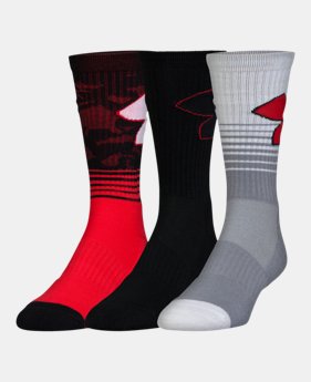 Boys' SC30 Phenom 2.0 Crew Socks – 3-Pack 1 Color Available $19
