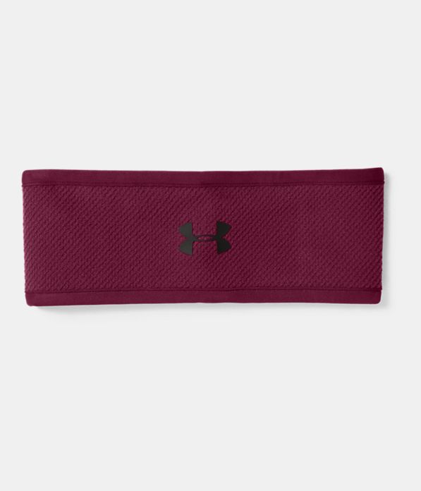 Women's ColdGear® Infrared Fleece Headband, BLACK CURRANT,