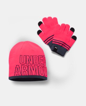 Girls' UA Beanie & Glove Combo Pack 1 Color $29.99