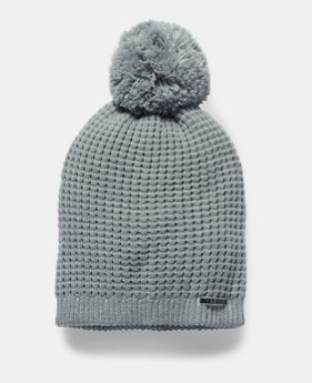 Women's UA Favorite Waffle Pom Beanie 2 Colors $24.99