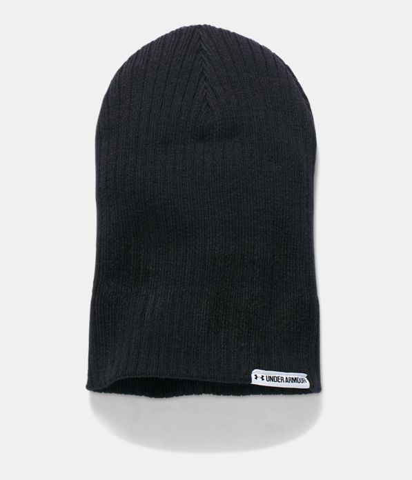 Women's UA Boyfriend Cuff Beanie, Black ,