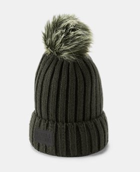 Women's UA Snowcrest Pom Beanie 1 Color Available $34.99