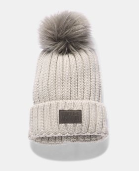 Women's UA Snowcrest Pom Beanie 1 Color Available $34.99
