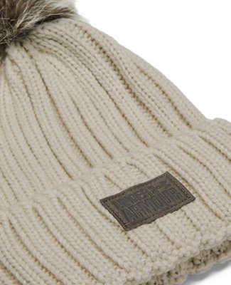 ua snowcrest pom beanie