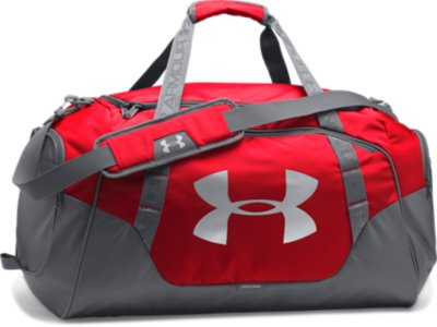 under armour red duffle bag
