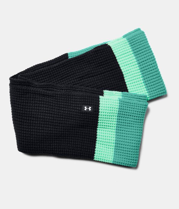 Women's UA Favorite Waffle Knit Scarf, Black ,