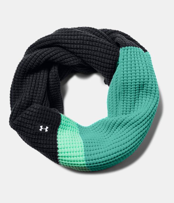 Women's UA Favorite Waffle Knit Scarf, Black ,