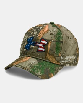 New to Outlet Men's UA Camo Big Flag Logo Cap 2 Colors $20.99