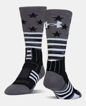 Best Seller UA Unrivaled Stars & Stripes Crew Socks 1 Color Available $15