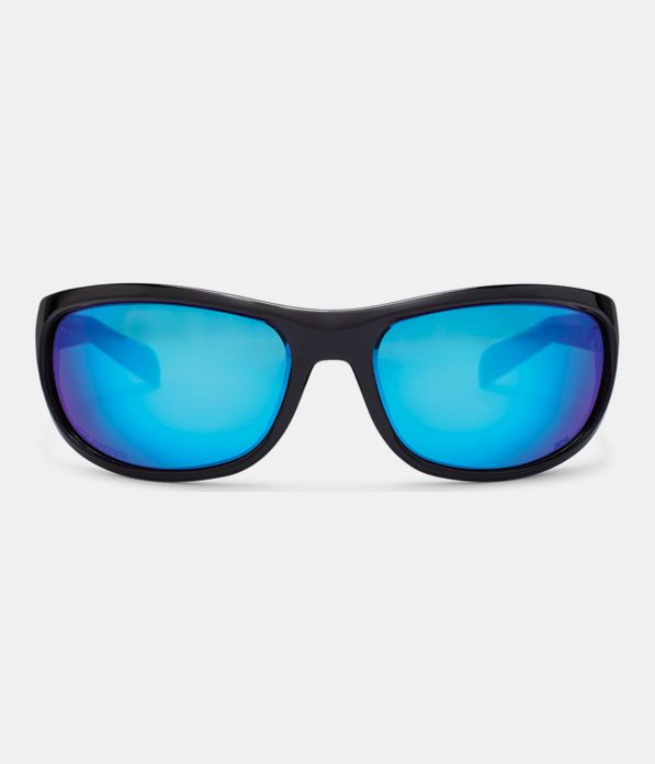 UA Capture Storm Polarized Sunglasses, Shiny Black,