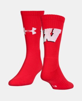 Men's Wisconsin Crew Sock 1 Color $21.99