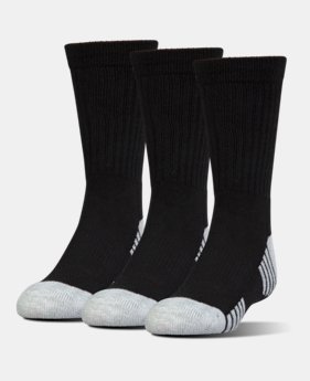 UA HeatGear® Tech Crew Socks – 3-Pack 2 Colors Available $20