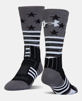 Best Seller Kids' UA Unrivaled Stars & Stripes Crew Socks 1 Color $14