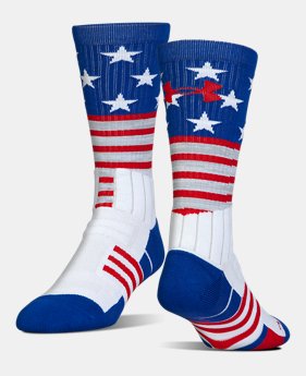 Best Seller Kids' UA Unrivaled Stars & Stripes Crew Socks 1 Color $14