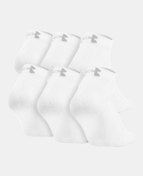 UA Charged Cotton® 2.0 Lo Cut Socks – 6-Pack 2 Colors Available $25