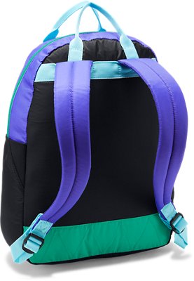 the girl with the blue backpack