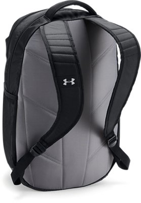 gray and white backpack